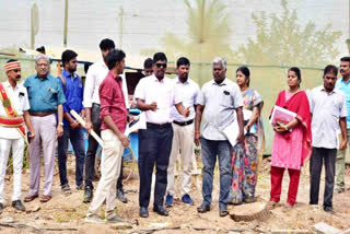 work being done to set up a birds park in Trichy