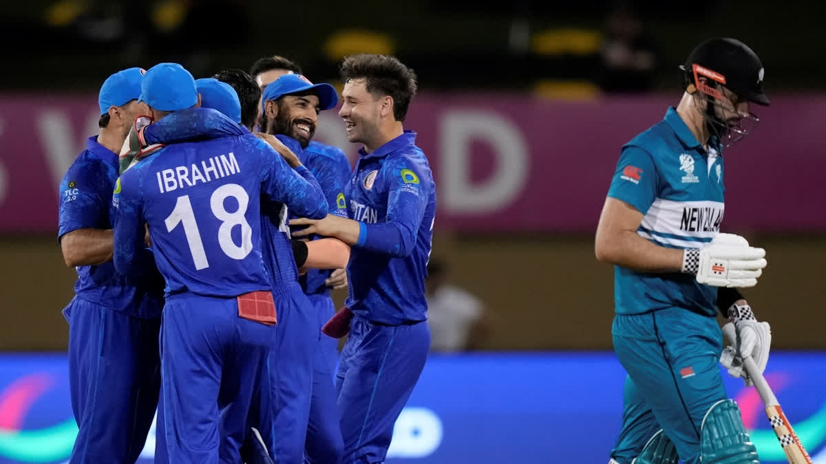 Afghanistan rode to victory on the back of captain Rashid Khan and Fazalhaq Farooqi's four-wicket hauls, defeating a formidable New Zealand side in the Group C match of the ongoing ninth edition of the T20 World Cup 2024 at the Province Stadium on Saturday.