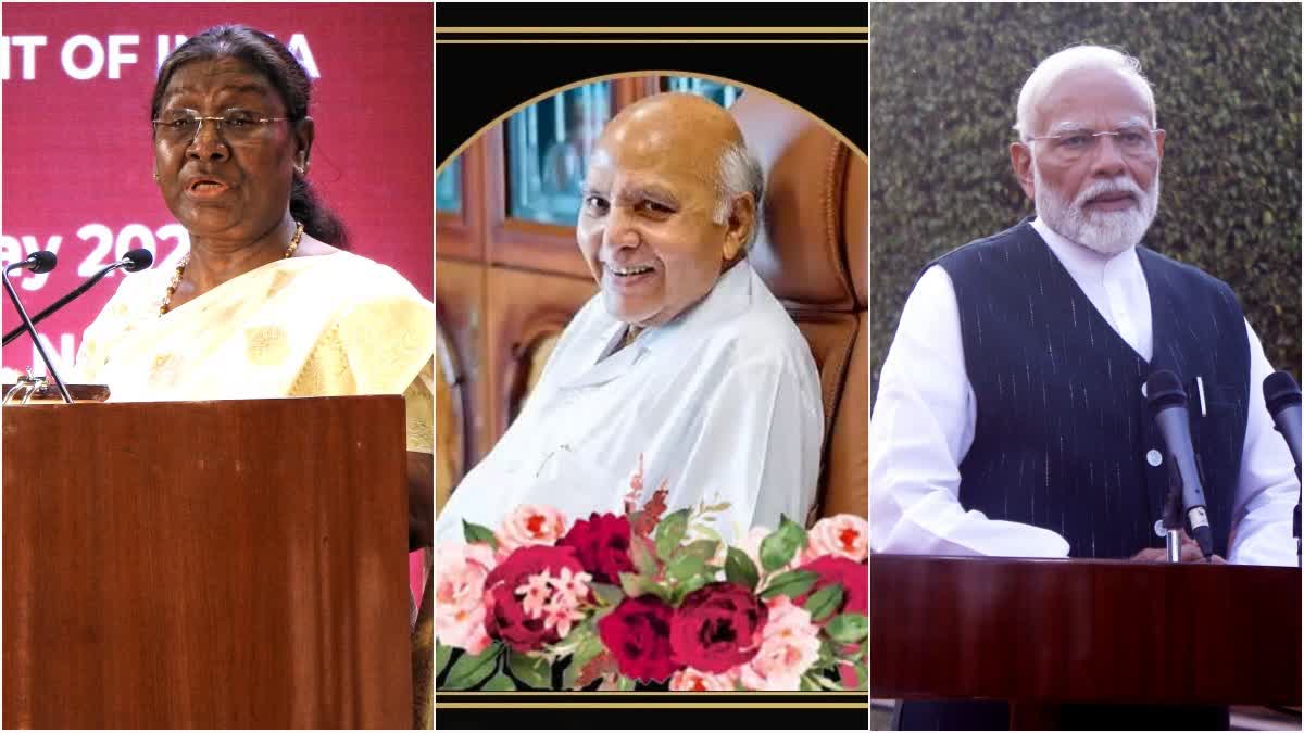 president droupadi murmu and narendra modi expressed condolences on death of ramoji rao