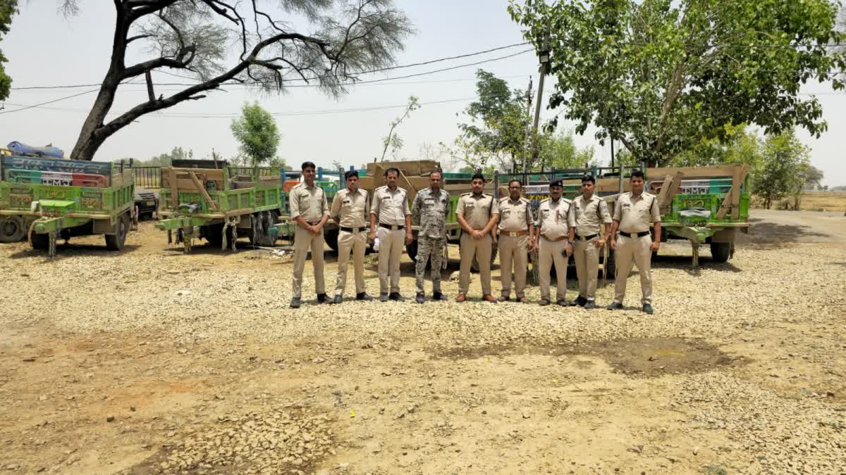 SAND MAFIA TROLLEY SEIZED IN MORENA