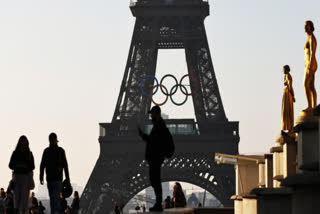 Olympic Rings on Eiffel Tower unveiled 50 days ahead of Paris Olympis 2024