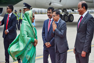 Bangladesh PM Hasina Arrives to Attend Swearing-in Ceremony of Modi