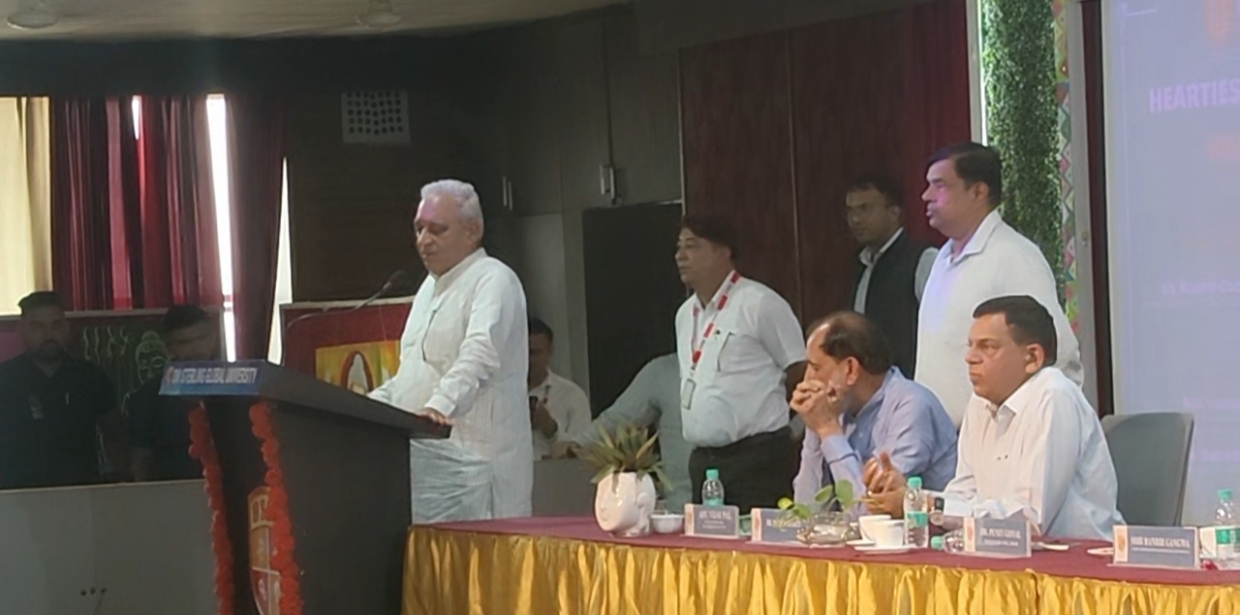 ओम स्टर्लिंग यूनिवर्सिटी में मंत्री रणबीर गंगवा