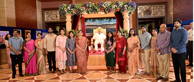 Sri Ramoji Rao's statue unveiled at Ramoji Film City