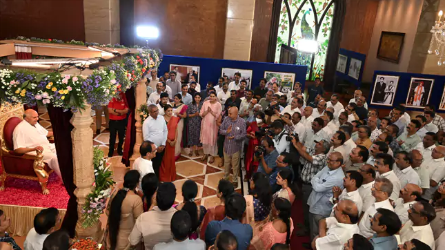 Sri Ramoji Rao's statue unveiled at Ramoji Film City
