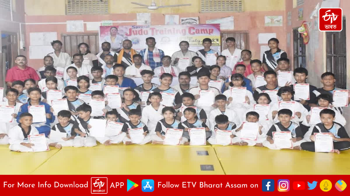 Judo training camp concludes in Biswanath