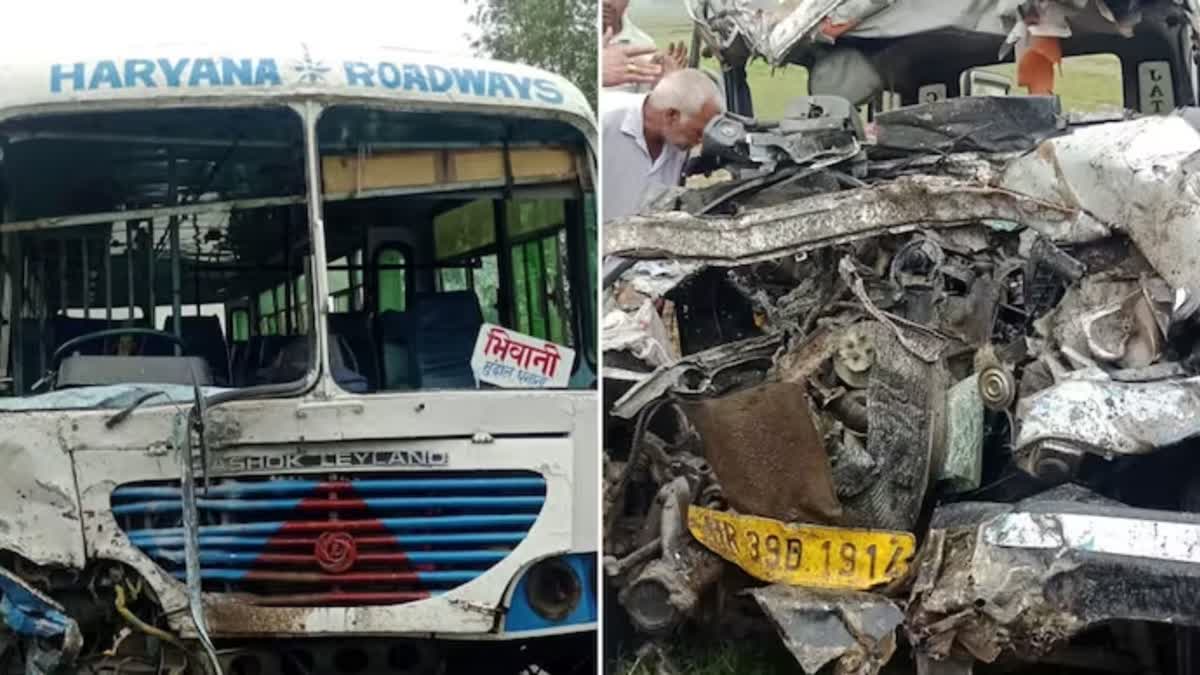 road-accident-in-jind-bus-cruiser-collision-in-jind-latest-news