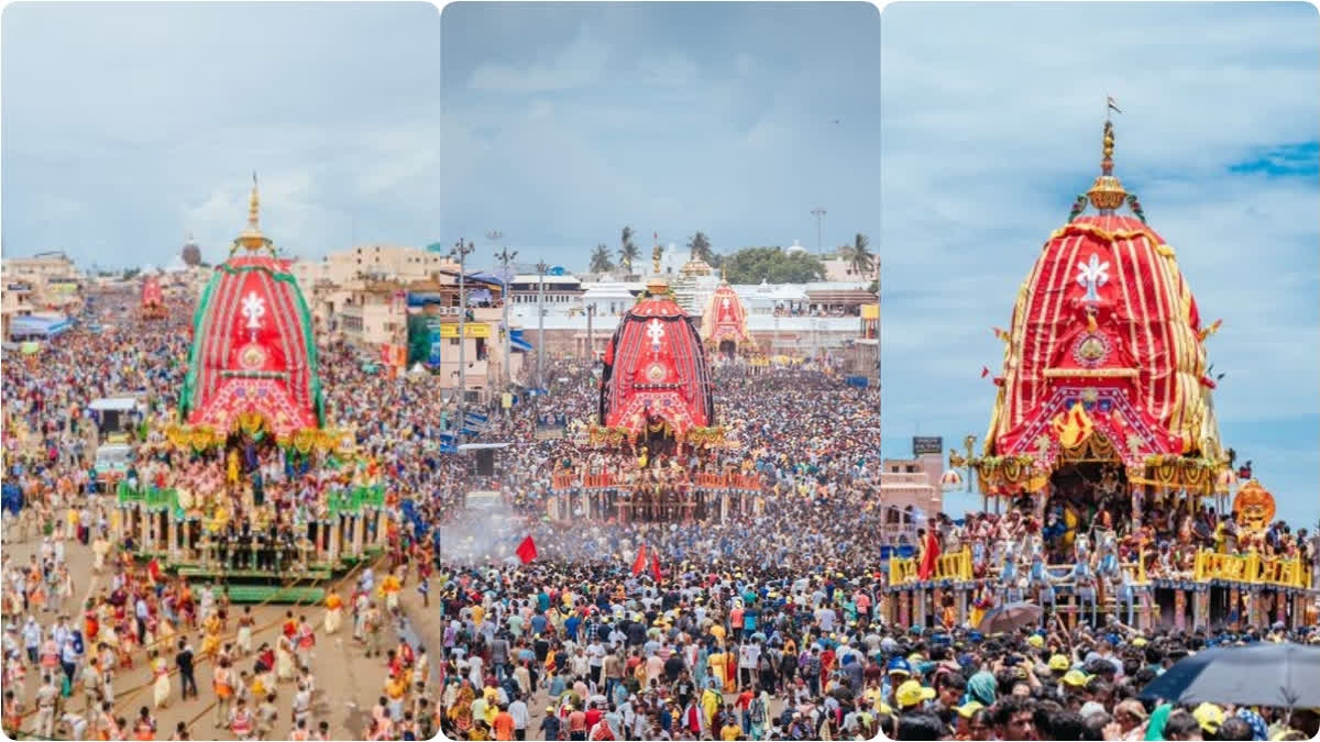 Puri Rath Yatra Chariots Of Holy Trinity Reach Gundicha Temple