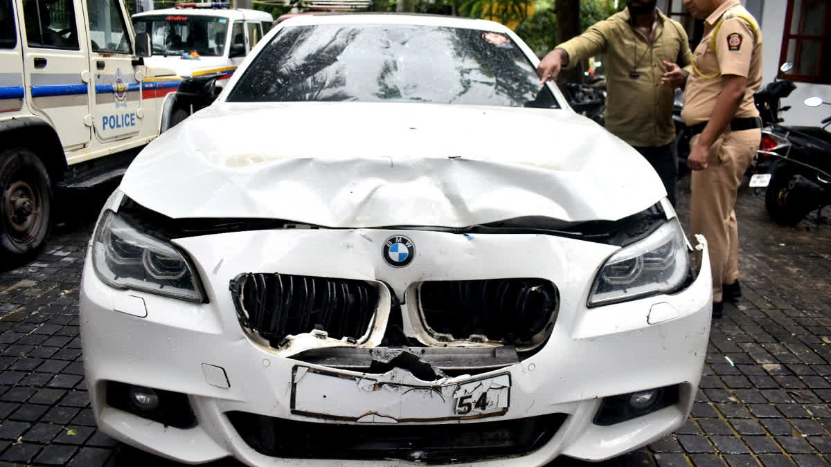 The BMW involved in the crash