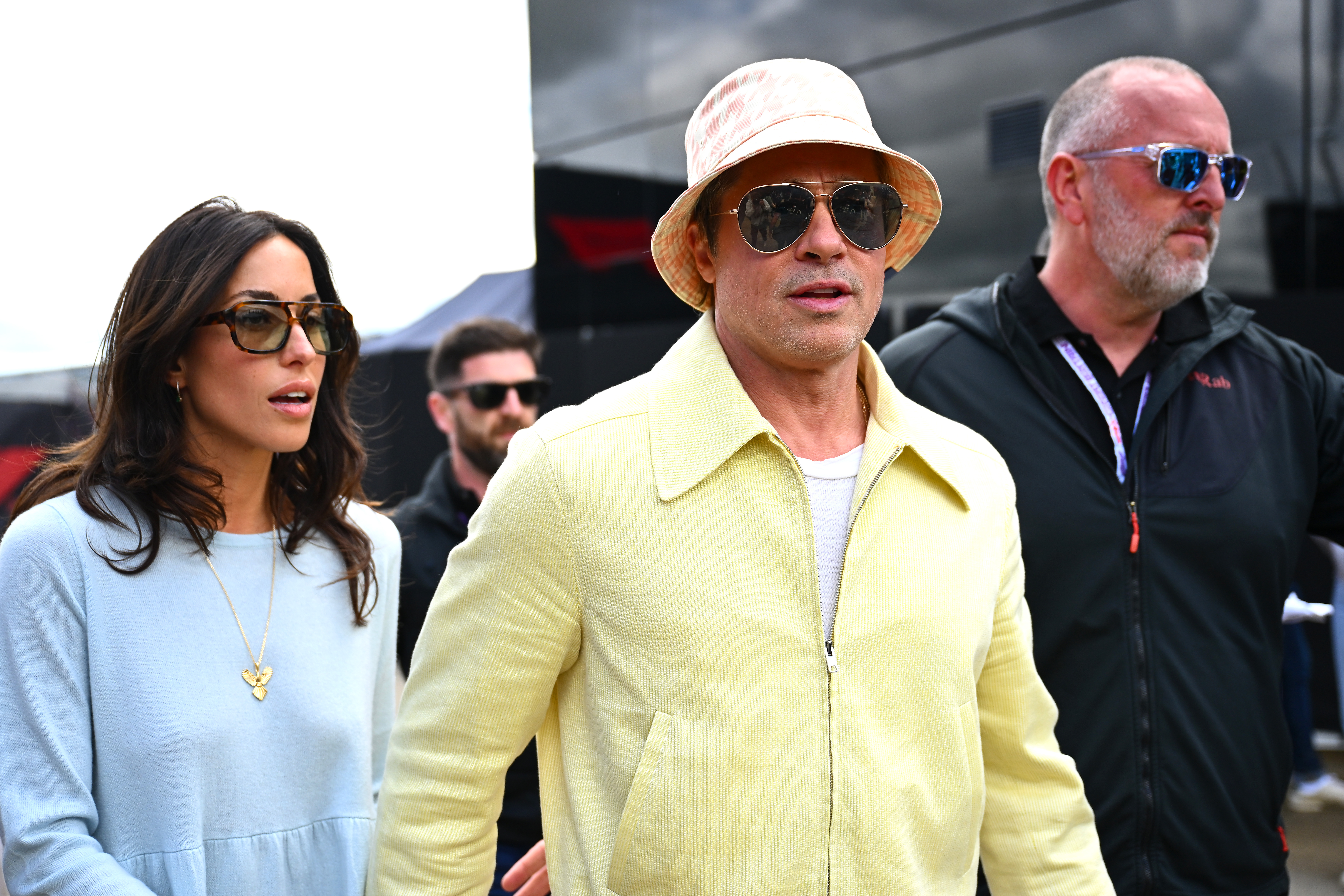 Brad Pitt and his girlfriend Ines de Ramon were spotted together at the 2024 British Grand Prix, displaying affection and sharing smiles. The couple has been in a relationship for approximately two years.