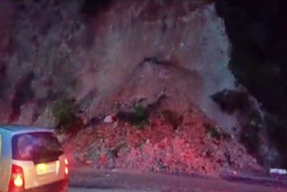 Heavy hill collapse on Charmadi highway for first rains monsoon: Increased anxiety among motorists