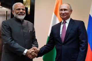 VLADIMIR PUTIN  INDIA RUSSIA ANNUAL SUMMIT  നരേന്ദ്ര മോദിയുടെ റഷ്യ സന്ദർശനം  22 ആമത് ഇന്ത്യ റഷ്യ ഉച്ചകോടി