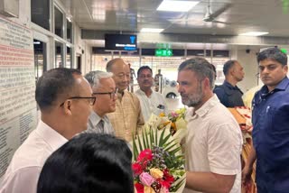 Rahul Gandhi arrives in Silchar; APCC submitted a report to Rahul Gandhi on assam flood situation