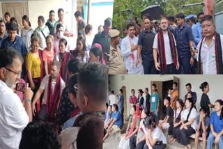 Congress MP Rahul Gandhi visits shelter camps for Manipur refugees fleeing violence