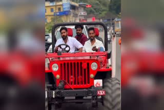 ആകാശ് തില്ലങ്കേരി  AKASH THILLANKERIS JEEP RIDE VIDEO  KANNUR CRIMES  THILLANKERI VIOLATED TRAFFIC RULES