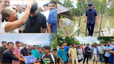 Atul Bora visits several flood affected areas