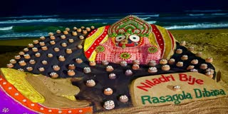 Rasogolla Dibas special sand art