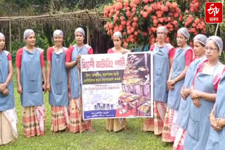 A group of women has become self-reliant through a catering party in Majuli