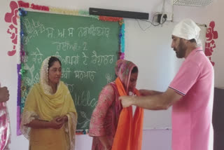 Regular teachers honored by villagers, teacher thanked CM mann