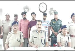 Etv Bhapolice arrested three interstate ganja mafia rat