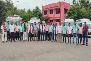 Ambulance drivers and technicians went on strike