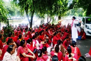 Asha worker strike in Panchkula Haryana