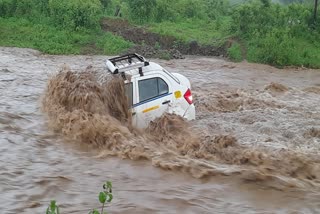 Two Car Washed Away in Drain