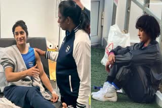 vinesh phogat quits wrestling after being disqualified from paris olympics 2024 pt usha bajrang punia pm modi akhilesh yadav chandrashekhar social media reaction in hindi