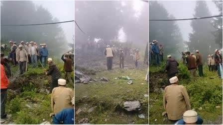 Malana Villagers making Helipad