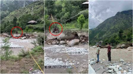 Villagers build Suspension Bridge on River in Jaan Village