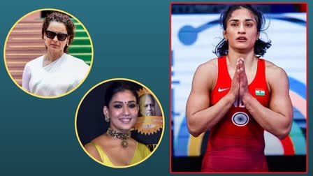 Kangana Ranaut and Nayanthara react on Vinesh Phogat disqualified from Paris Olympics 2024