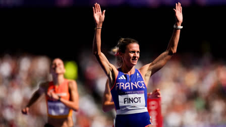 Alice Finot finished fourth in the 3000m steeplechase