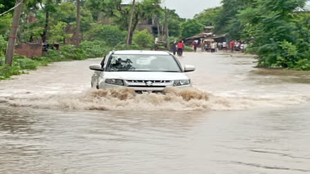 Heavy rain in Dholpur