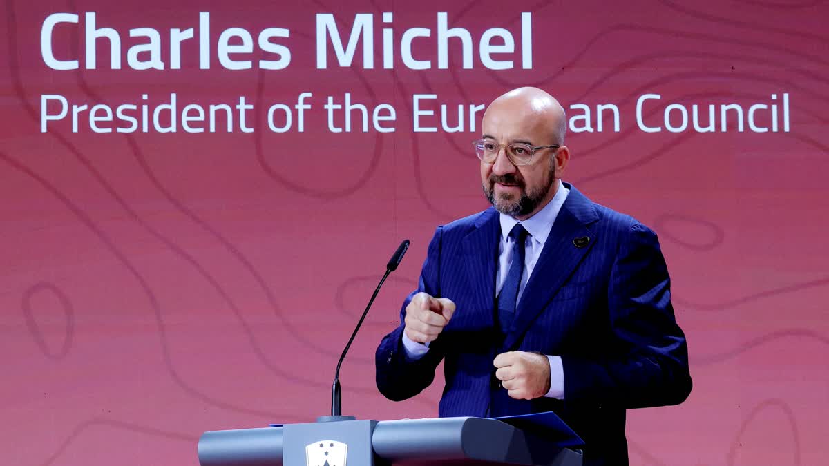 We support Ukrainian President Zelenskyy's peace formula to resolve Ukraine crisis, European Council President Charles Michel said, here in Delhi ahead of the G20 Delhi Summit 2023, on Friday.