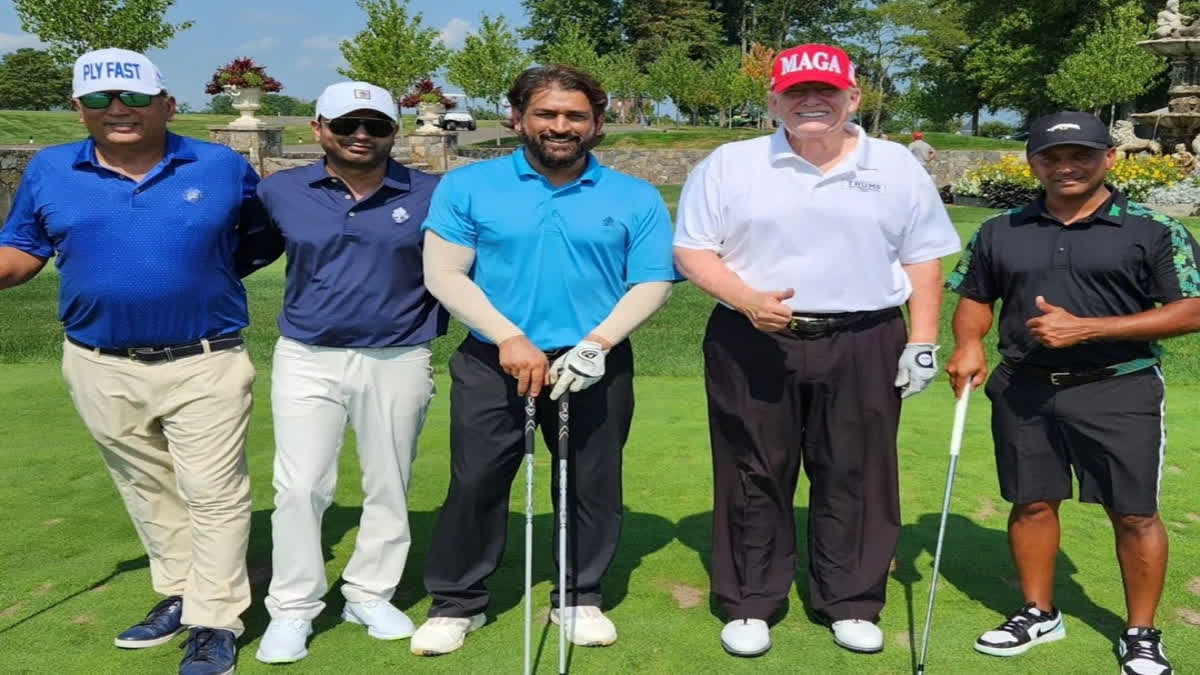 Former Indian Cricket Team (ICT) captain Mahendra Singh Dhoni joined former US President Donald Trump in a friendly golf match. The video of the two is going viral on social media