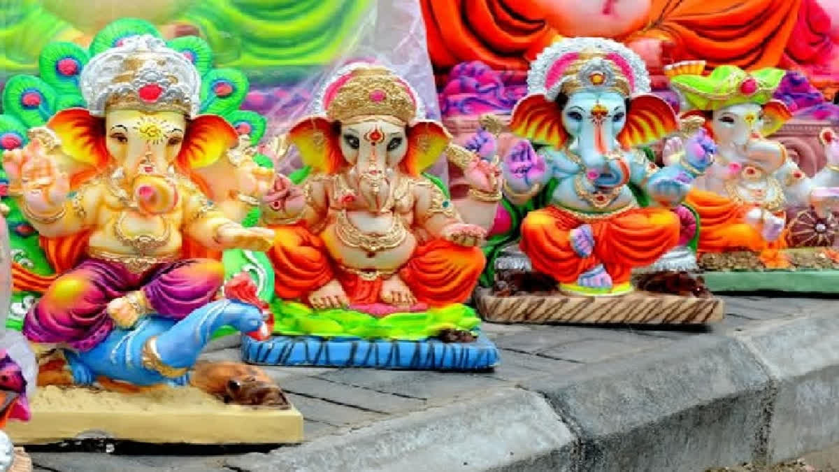 POP ganesh idols immersion