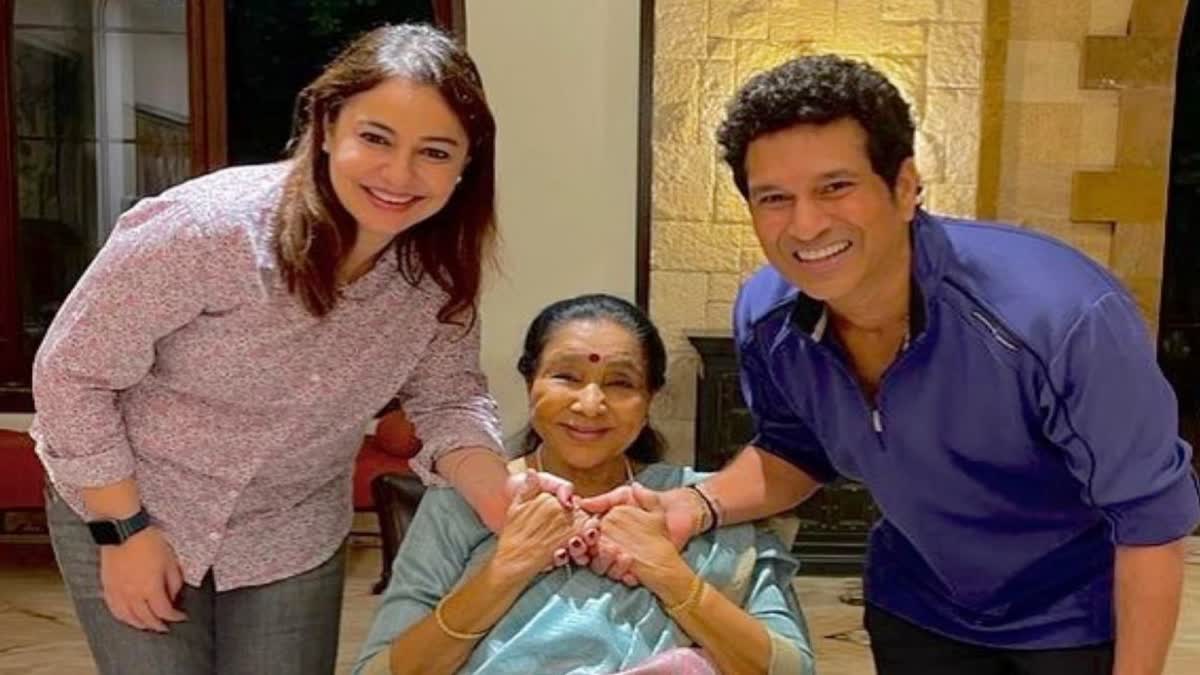 Sachin Tendulkar wishes Asha Bhosle