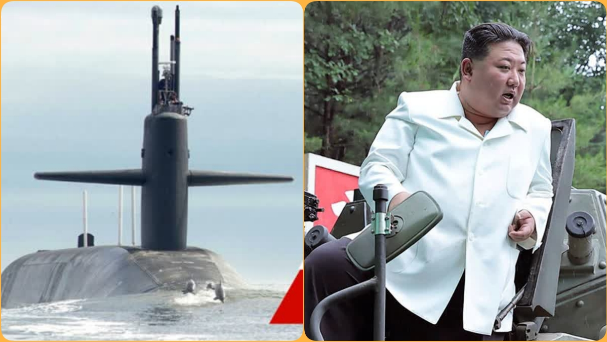 First Tactical Nuclear Attack Submarine  Submarine Launches by North Korea  Tactical Nuclear Attack Submarine  ಪ್ರಪಂಚಕ್ಕೆ ಶಾಕ್​ ನೀಡಿದ ಉತ್ತರ ಕೊರಿಯಾ  ಟ್ಯಾಕ್ಟಿಕಲ್ ನ್ಯೂಕ್ಲಿಯರ್ ಅಟ್ಯಾಕ್ ಸಬ್‌ಮೆರಿನ್​ ನ್ಯೂಕ್ಲಿಯರ್ ಅಟ್ಯಾಕ್ ಸಬ್‌ಮೆರಿನ್​ಗೆ ಚಾಲನೆ  ಉತ್ತರ ಕೊರಿಯಾ ವಿಶ್ವಕ್ಕೆ ಶಾಕ್​ ಪರಮಾಣು ದಾಳಿ ಸಾಮರ್ಥ್ಯವನ್ನು ಮತ್ತಷ್ಟು ಚುರುಕು  ನ್ಯೂಕ್ಲಿಯರ್​ ಅಟ್ಯಾಕ್​ ಜಲಾಂತರ್ಗಾಮಿ  ಕಿಮ್ ಜಾಂಗ್ ಉನ್ ನೇತೃತ್ವದ ಉತ್ತರ ಕೊರಿಯಾ  ಟ್ಯಾಕ್ಟಿಕಲ್ ನ್ಯೂಕ್ಲಿಯರ್ ಅಟ್ಯಾಕ್ ಸಬ್‌ಮೆರಿನ್  ಸೋವಿಯತ್ ಯುಗದ ರೋಮಿಯೋ ಸರಣಿಯ ಜಲಾಂತರ್ಗಾಮಿ