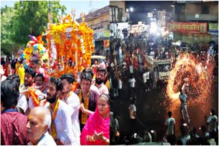 जन्माष्टमी पर सुबह से रात तक निकली शोभा यात्राएं