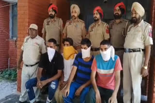 Barnala Police arrested 4 accused along with drug pills and illegal pistol