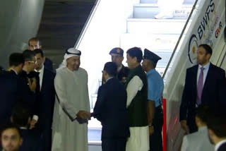 UAE President Mohammed bin Zayed Al Nahyan arrives in New Delhi to attend G20 Summit
