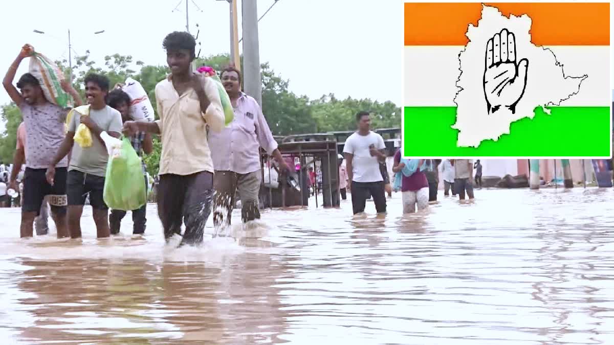 Congress Party Help Flood Victims