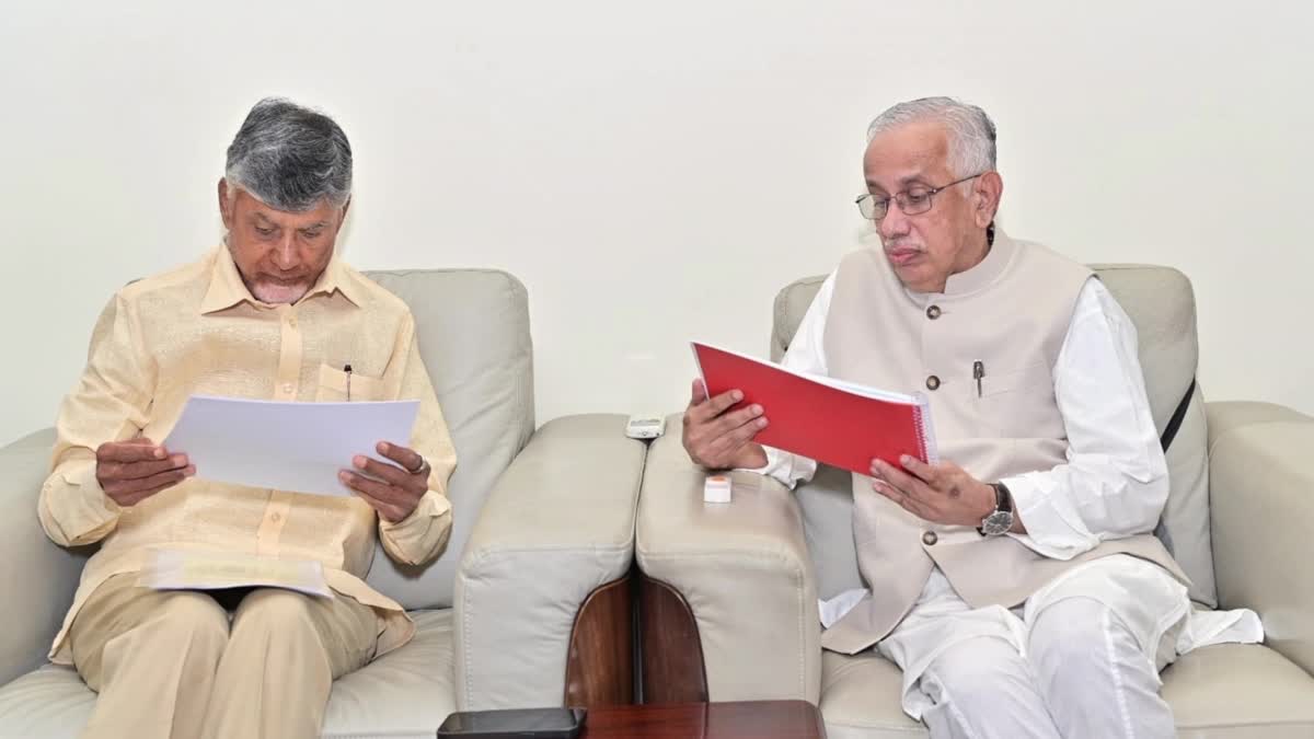 CM Chandrababu met Governor Abdul Nazeer