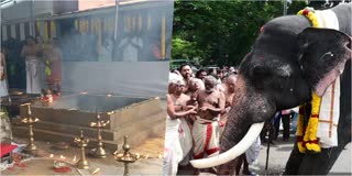 VINAYAKA CHATHURTHI  വിനായക ചതുർഥി  KOTTARAKULAM TEMPLE KOLLAM  ഗജപൂജ ആനയൂട്ട്