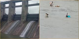 Flood water in Adilabad