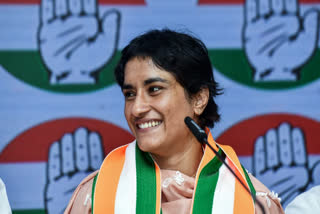 VINESH PHOGAT POLL CAMPAIGN  HARYANA ASSEMBLY ELECTION 2024  VINESH PHOGAT  വിനേഷ് ഫോഗട്ട് തെരഞ്ഞെടുപ്പ്