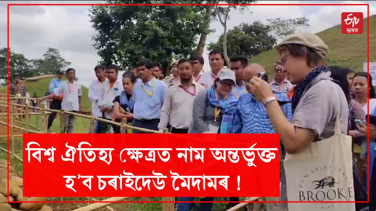 ঐতিহাসিক চৰাইদেউ মৈদাম ক্ষেত্ৰ পৰ্যবেক্ষণ ইউনেস্কোৰ প্ৰতিনিধিৰ