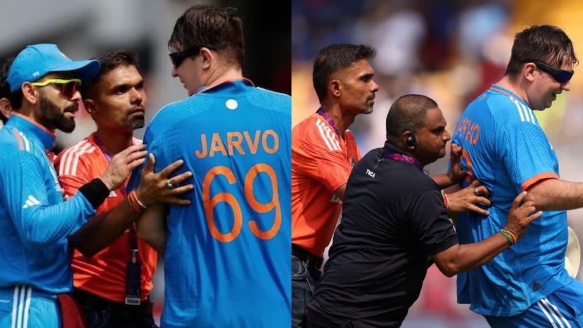 Jarvo 69 Ind Vs Aus : 'జార్వో మామ' మళ్లీ వచ్చేశావా.. మ్యాచ్​కు​ కాసేపు అంతరాయం.. కోహ్లీ ఎంట్రీతో బయటకు!