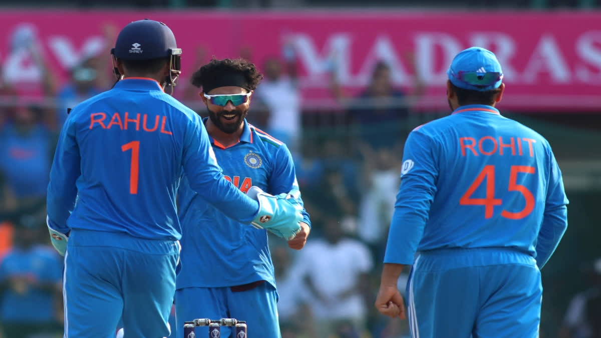 Australian innings was bundled out as Indian spin trio of Ravindra Jadeja, Ravichandran Ashwin and Kuldeep Yadav took seven wickets of the innings, writes Meenakshi Rao.