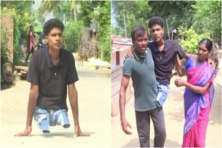18 Years Handicapped Man Story in Warangal